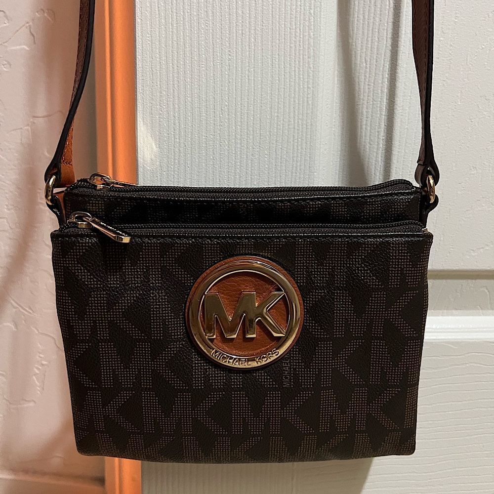 Michael Kors Double Zip Crossbody Bag